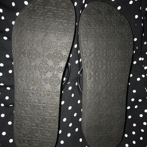 Tory Burch Black Wedge Sandals